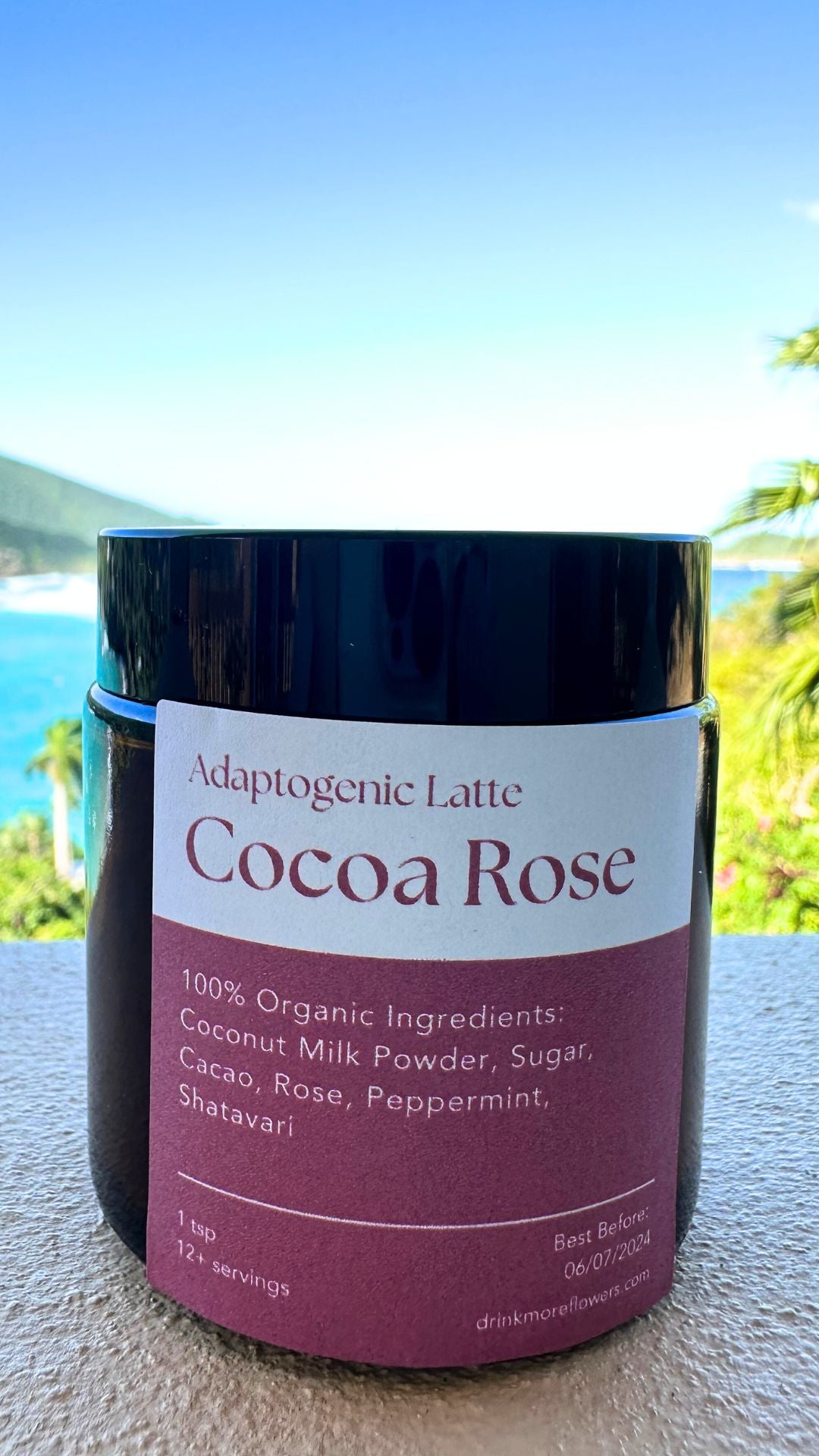 Organic Cocoa Rose Adaptogenic Latte Blend